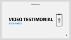 Video Testimonial Helpsheet